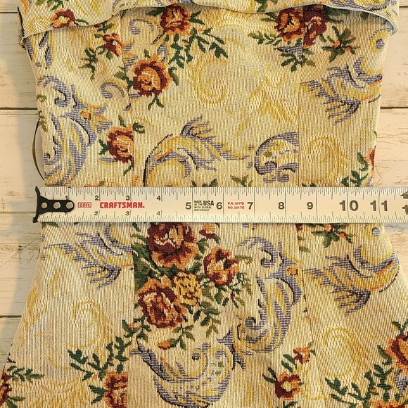 Edikted Floral Tapestry Lace-Up Back Strapless Minidress XS NEW Coquette Feminin - Picture 7 of 11